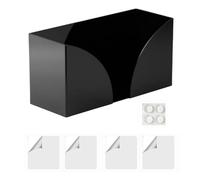 Modern Acrylic Napkin Holder Kitchens Countertop Nonslip Base Multifunctional for Cafe Pubs Open Type Paper Towel Shelf