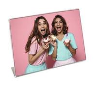 Modern Acrylic Photo Frames Freestanding Polished Photo Frame 6x4 7x5