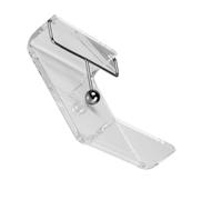 Modern Acrylic Tabletop Napkin Holder with Stainless Steel Base for Home Kitchen Office Storage Paper Towel Holder Single Sheet Paper Towel