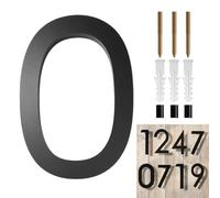 Modern Address Numbers Black 3D Floating Number