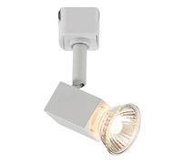 Modern Adjustable GU10 Single Circuit Track Mains Powered Spotlight Downlight Retrofit White Office Kitchen Multi Directional Lighting