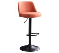 Modern Adjustable Height Swivel Bar StoolsLeather Kitchen Island Chairs Armless Counter Seating for Di Room & Breakfast Bar Ergon Design for Comfort (Set of 2)