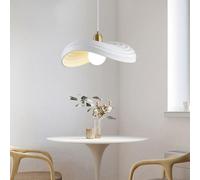 Modern Adjustable Pendant Light - Japanese Wabi-Sabi Style Chandelier with E27 Resin Lampshade for Dining Room, Kitchen, Restaurant, Bedroom, Hallway - Contemporary Hanging Lamp