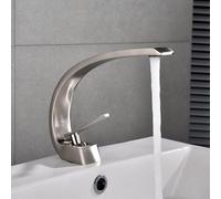 Modern Adjustable Single Handle Bathroom Faucet, Brass Sink Mixer Tap with Cartridge, Easy Install, Metallic Finish, Sl athroom Accessories for Stylish Homes
