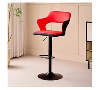 Modern Adjustable Upholstered Counter Height Bar StoolsSquare On Back Faux Leather Chairs for Kitchen Island Dining Room b and Home Bar