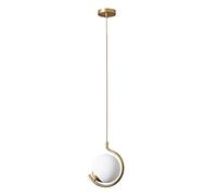 Modern Adjustable White Globe Pendant Light - Vintage Loft Hanging Fixture with Glass Shade - Stylish Ceiling Lamp for Home Decor and Unique Chandeliers