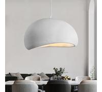 Modern Adjustable White Pendant Lamp Japanese Style E27 Light Fixture for Living Room Café Restaurant Corridor (Bulb Not Included) 60cm