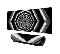 Modern Aesthetic Geometric Mousepad 700x300mm or DIY Personalised Custom Image Print Extended Big Mouse Mat High Precision Tracking Stitched Borders for PC Gaming Laptop