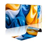 Modern Aesthetic Geometric Mousepad 700x300mm or DIY Personalised Custom Image Print Extended Big Mouse Mat High Precision Tracking Stitched Borders for PC Gaming Laptop