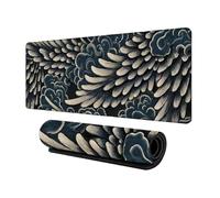 Modern Aesthetic Geometric Mousepad 700x300mm or DIY Personalised Custom Image Print Extended Big Mouse Mat High Precision Tracking Stitched Borders for PC Gaming Laptop