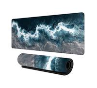 Modern Aesthetic Geometric Mousepad 700x300mm or DIY Personalised Custom Image Print Extended Big Mouse Mat High Precision Tracking Stitched Borders for PC Gaming Laptop