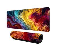 Modern Aesthetic Geometric Mousepad 700x300mm or DIY Personalised Custom Image Print Extended Big Mouse Mat High Precision Tracking Stitched Borders for PC Gaming Laptop