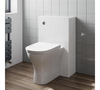 Modern Affine Toilet Soft Close Seat Back To Wall Cistern Furniture Unit White