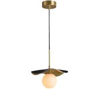 Modern Alabaster Globe Pendant Light Adjustable Mid Century Copper Hanging Fixture for Kitchen Island Dining Room Bedroom Stylish Ceiling Lighting for Home Decor
