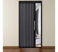 Modern Aluminum Accordion Folding Doors 54"x80" - Easy Install Sliding Room Divider Versatile Space-Saving Interior Door for Home & Office Ideal for Open Concepts