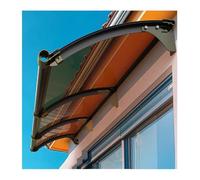 Modern Aluminum Front Door Canopy AwningUV & Rain Protection Silent Drainage Design Large 51.2"x43" Size Ideal for Windows & Entryways WeatherResistant.
