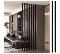 Modern Aluminum Room Divider PostsAdjustable Square Slats Partition for Floor to CeilingIdeal for Studios Hallways & Open Spaces (57in/145cm)