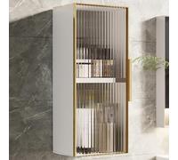 Modern Aluminum Wall Sto Cabinet for Bathroom & Kitchen - Over Toilet Metal Space-Saving Solut for Home Sto & Décor.
