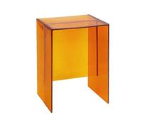 Modern Amber Acrylic C Side Table - Versatile Nightnd & Coffee Table for Living Room Bedroom Bathroom Office - Accent Stool & Functal Home Decor
