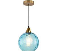 Modern Amber Glass Globe Chandelier, Large Brushed Brass Pendant Light Fixture for Kitchen Island, Vintage Ceiling Light, Contemporary Home Decor, Elegant Lighting Solution