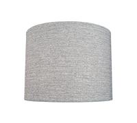 Modern and Chic Ash Grey Linen Fabric Small 8" Drum Lamp Shade | 40watt Maximum | 15cm x 20cm by Happy Homewares