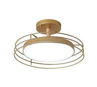 Modern and simple round boom Semi Flush Mount Ceiling Light Fixture High light transmittance acrylic lampshade indoor Ceiling Lamp Easy to install Ceiling Lighting For the living room bar clot