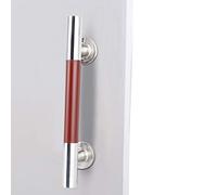 Modern and Simple Stainless Steel Wood Grain Door Handle, for Doors Kitchen Furniture Cabinet Closet Drawers, Screw Installation(295 * 185mm)