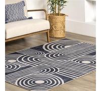 Modern AntiSlip Area RugGray Blue Geometric Design for Living Room & Fireplace 90x150CM Soft Durable Home Decor Stylish NonSlip Hearth Mat