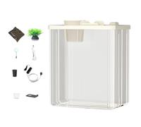 Modern Aquarium Configuration - Atmosphere Light Air Pump, Acrylic Tank Water Pump | Stylish Decorative Fish Bowl, Soft Lighting, Betta Fish, Shrimp, AQU