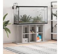 vidaXL Aquarium Stand in Grey Sonoma, Made of Durable Engineered Wood, with Ample Storage Space - 120x40x60 cm