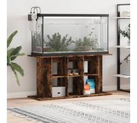 vidaXL Aquarium Stand - Smoked Oak Engineered Wood Fish Tank Base with Ample Storage Space, Modern and Stylish Design for Home Decor
