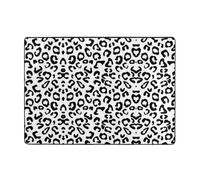Modern Area Rug, Indoor Rugs,Black and White Leopard Print Rugs for Bedroom Living Room Extra Soft and Comfy Carpet and Perfect for Hardwood Floors 80 X 58 in