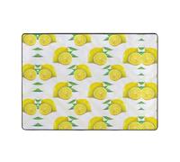 Modern Area Rug, Indoor Rugs,Yellow Lemon Rugs for Bedroom Living Room Extra Soft and Comfy Carpet and Perfect for Hardwood Floors 80 X 58 in