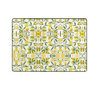 Modern Area Rug, Indoor Rugs,Yellow Lemon Rugs for Bedroom Living Room Extra Soft and Comfy Carpet and Perfect for Hardwood Floors 80 X 58 in