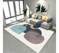 Modern Area Rug Living Room Bedroom Decoration Rugs 130 x 200 cm Extra Large Medium Indoor Or Outdoor Carpet Modern abstract blue orange