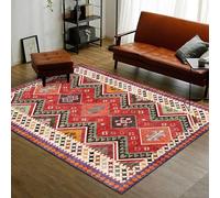 Modern Area Rug Living Room Bedroom Decoration Rugs 130 x 200 cm Extra Large Medium Indoor Or Outdoor Carpet Geometric ethnic style red green orange