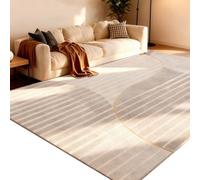 Modern Area Rugs, Non-Slip Soft Carpet for Living Room, Bedroom, Nursery, Piano, Drum(Black,160cmX230cm)