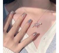 Modern Arrow Through Heart Tassel Pendant Necklace in Alloy, Adjustable Circumference Between 41 and 50cm, Adds Subtle Charm (necklace)