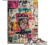 Modern Art by Basquiat Jigsaw Puzzles for Adults 1000 Piece, Challenging Difficult Deal As Gifts for The Whole Family (50x75cm)