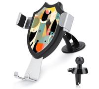 Modern Art Cat Car Phone Mount Universal Auto Phone Holder Adjustable Cellphone Car Mount 360° Rotation, Dashboard & Windshield & Air Vent Strong Suction Cup Phone Stand Compatible with All Smartphone