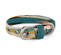 Modern Art Cat Dog Collar Adjustable Pet Collar Stainless Steel D-Ring Collar Oxford Cloth Cat Collar Strap with Metal Buckle for Small Medium Dog