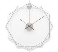 Modern Art Creative Clock,Personalized Art Living Room Home Clock Modern Nordic, for Living Room, Kitchen Decor Clock Silver, 80cm Silent Wall Decor Clock