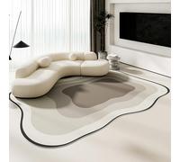 Modern Art Deco Irregular Pattern Area Rug for Living Room Bedroom Dining Room - Stylish Aesthetic Floor Mat Home Decor Soft Non-Slip