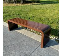 Modern Art Deco Picnic Bench - 79" Waterproof Metal Garden Bench for Outdoor & Indoor Use, Multicolor Alloy Park Seating for Patio, Lawn, Yard & Porch.