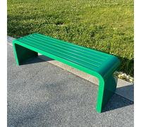 Modern Art Deco Waterproof Metal Bench - 47" Multicolor Outdoor/Indoor nic Park Seating Perfect for Patio Ln Yard & Porch Decor