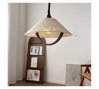 Modern Art Design E27 Bulb Chandelier Hemp Rope Wood for Foyer Restaurant Bedroom Dropshipping Wire Adjustable