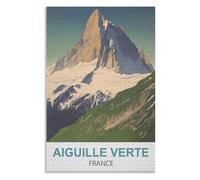 Modern Art Home Decor,Aiguille Verte France,Adults 1000 Piece Jigsaw Puzzle- Christmas,70x50,paper puzzle,AA-1320