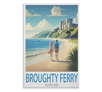 Modern Art Home Decor，Broughty Ferry Scotland，Adults 1000 Piece Jigsaw Puzzle- Christmas，38x26，paper puzzle，AA-1500