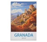 Modern Art Home Decor,Granada Spain,Adults 1000 Piece Jigsaw Puzzle- Christmas,70x50,paper puzzle,AA-700
