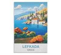 Modern Art Home Decor,Lefkada Greece,Adults 1000 Piece Jigsaw Puzzle- Christmas,70x50,paper puzzle,AA-1080